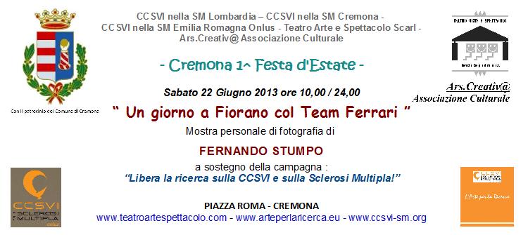 Fernando Stumpo - mostra "Un giorno a Fiorano col Team Ferrari"